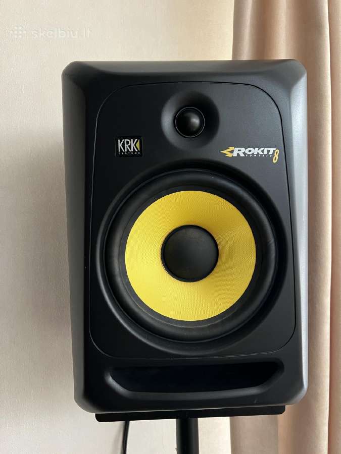 Krk Rokit 8 kolonėlės monitoriai su stovais - nuotraukos Nr. 4