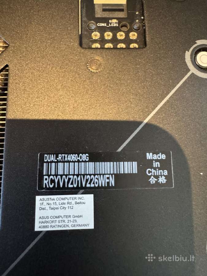 Asus Dual Geforce Rtx 4060 8gb Oc Edition - nuotraukos Nr. 4