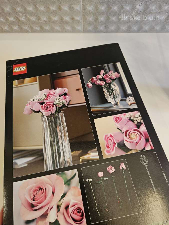 Lego Botanicals Rausvų rožių puokštė 10374 - nuotraukos Nr. 5