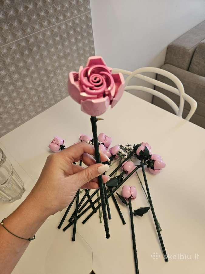 Lego Botanicals Rausvų rožių puokštė 10374 - nuotraukos Nr. 6