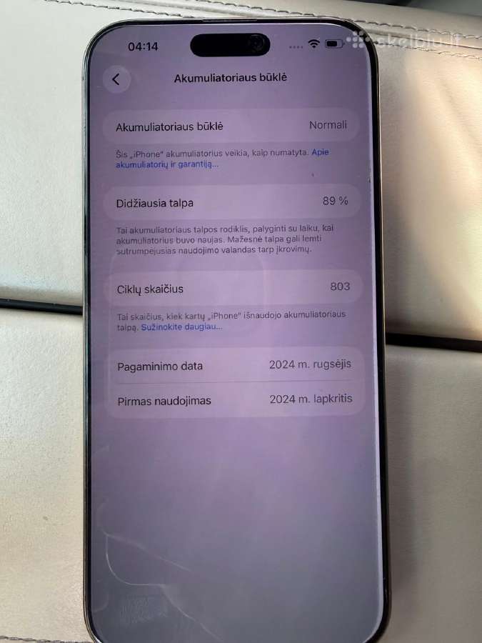 Parduodamas iPhone 16 pro max 256gb - nuotraukos Nr. 5