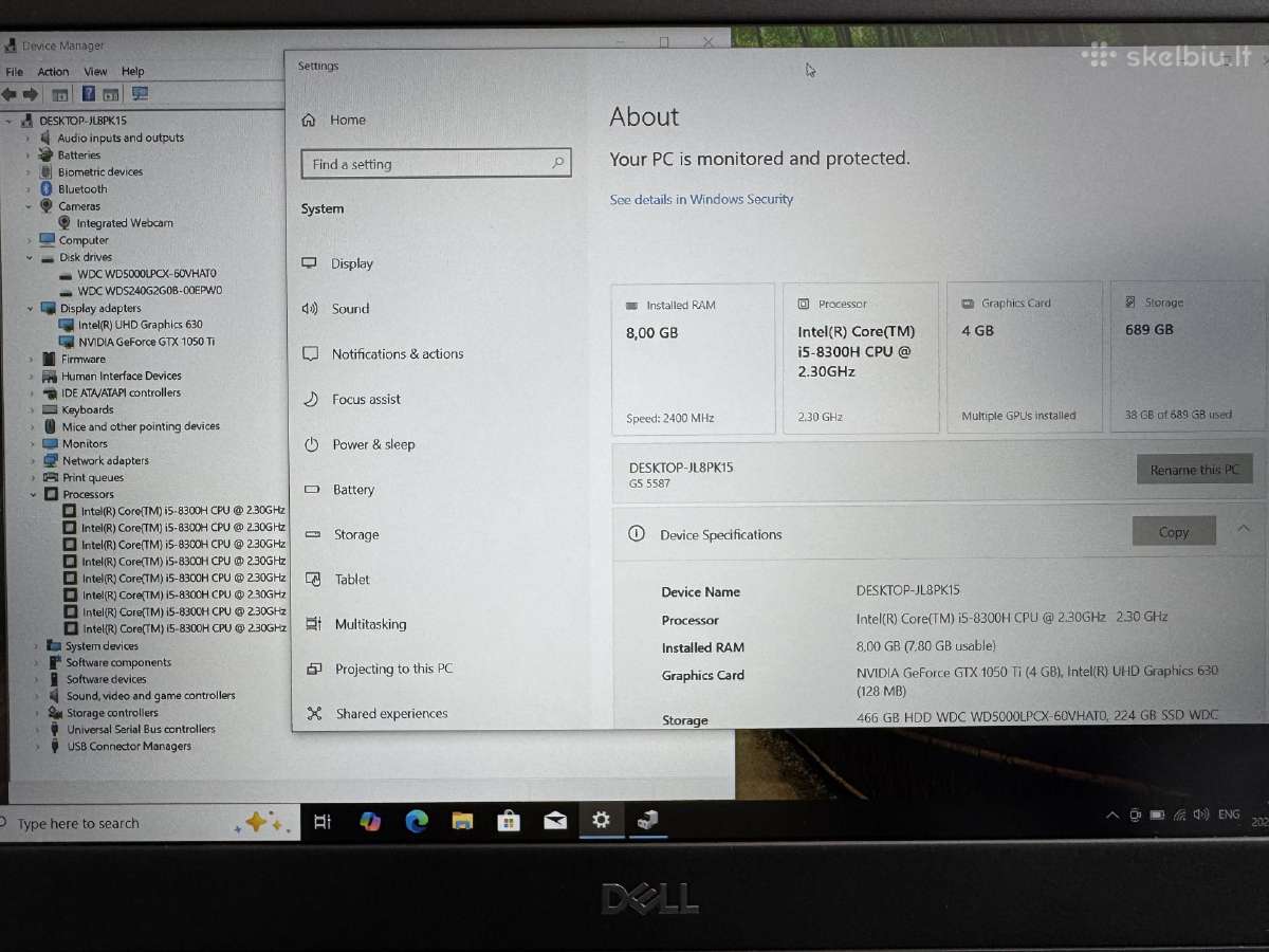 Dell G5 15 - nuotraukos Nr. 4