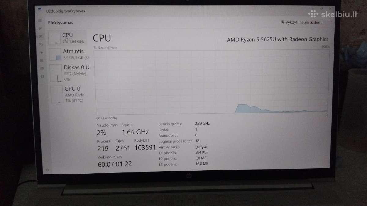 Parduodamas Hp Probook 455 350eur - nuotraukos Nr. 4
