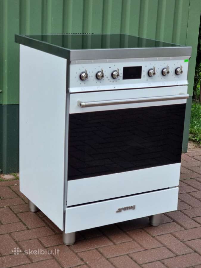 Nauja retro balta Smeg indukcinė + garantija - nuotraukos Nr. 3
