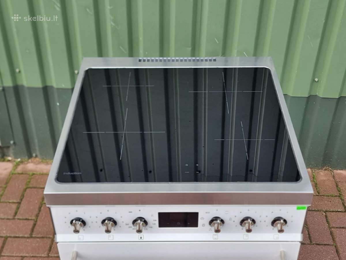 Nauja retro balta Smeg indukcinė + garantija - nuotraukos Nr. 8