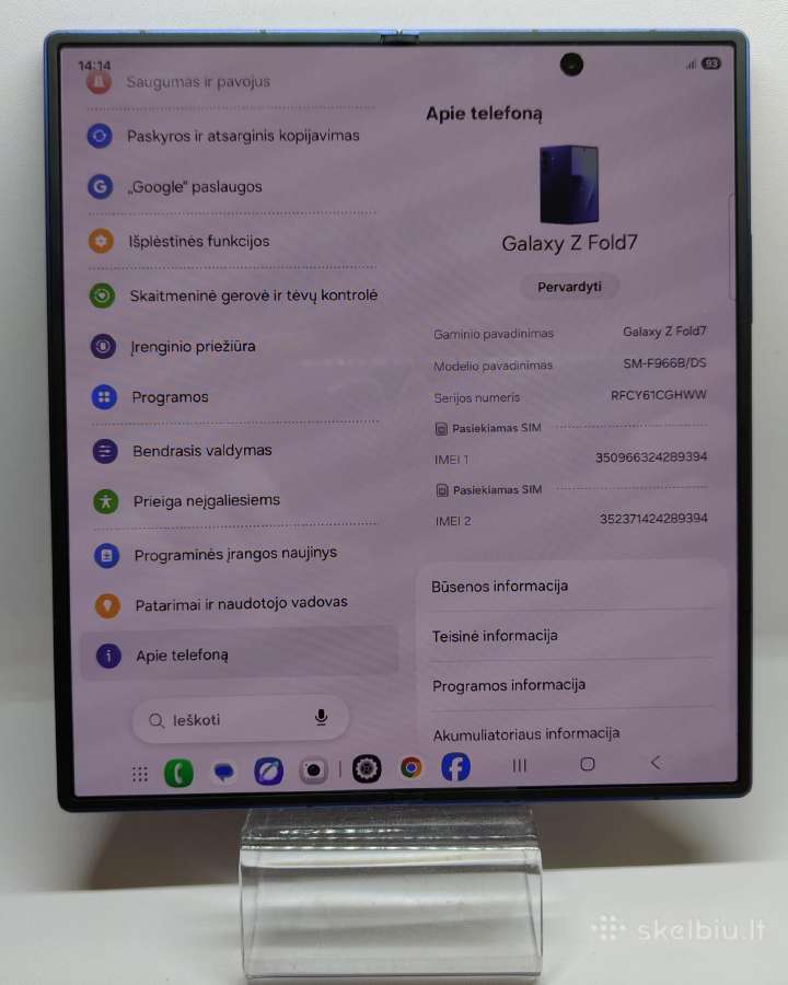 Samsung Galaxy Z Fold 7 - nuotraukos Nr. 2