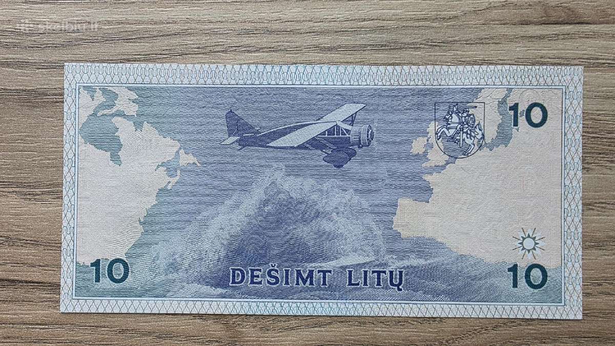 1993 metų 10 litų Unc - nuotraukos Nr. 2