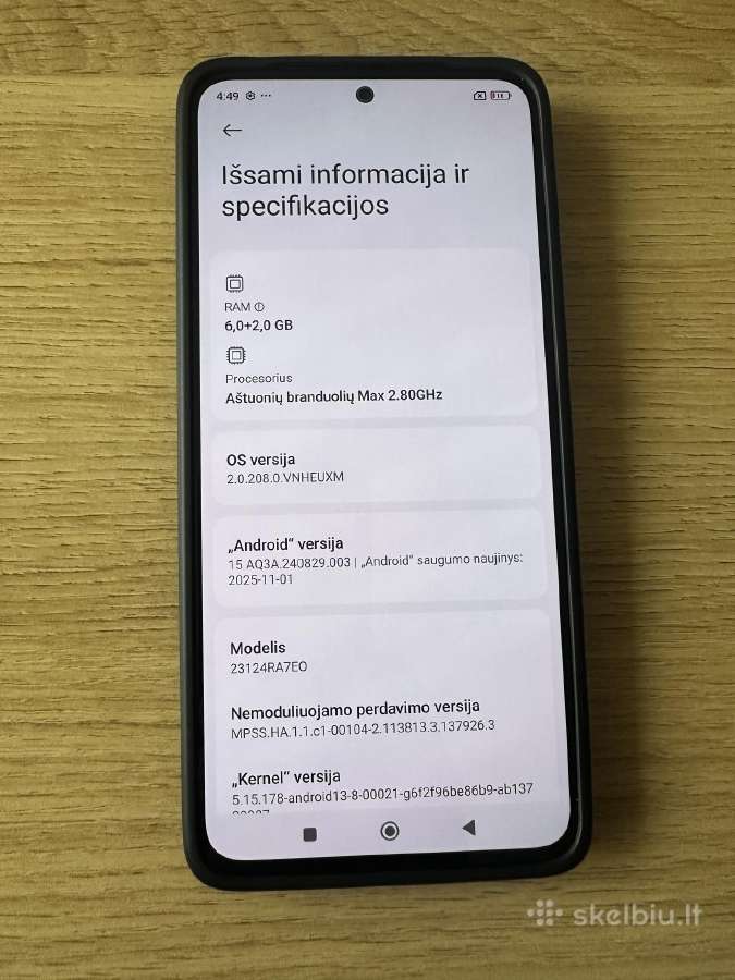 Xiaomi Redmi Note 13 6/128 GB - nuotraukos Nr. 6