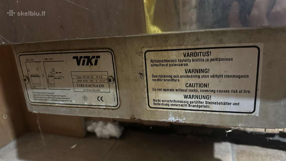 Suomiška elektrine pirties krosnele - nuotraukos Nr. 4
