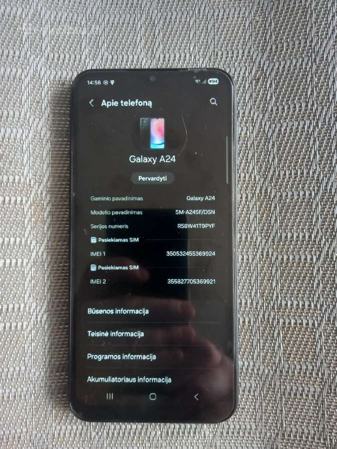 Samsung a24 128gb - nuotraukos Nr. 3