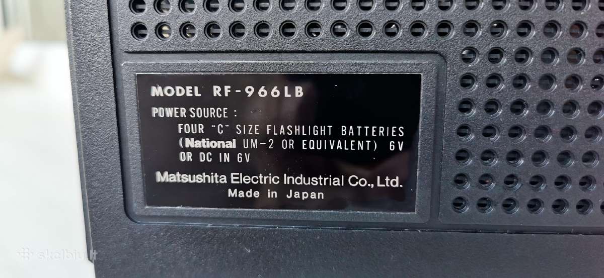 Panasonic Gx400 Rf-966lb Fm/lw/mw/sw Radijas - nuotraukos Nr. 12