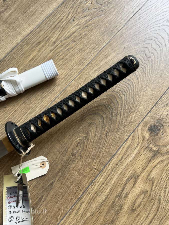 Katana/kardas Kill Bill, 1045 high carbon steel - nuotraukos Nr. 6