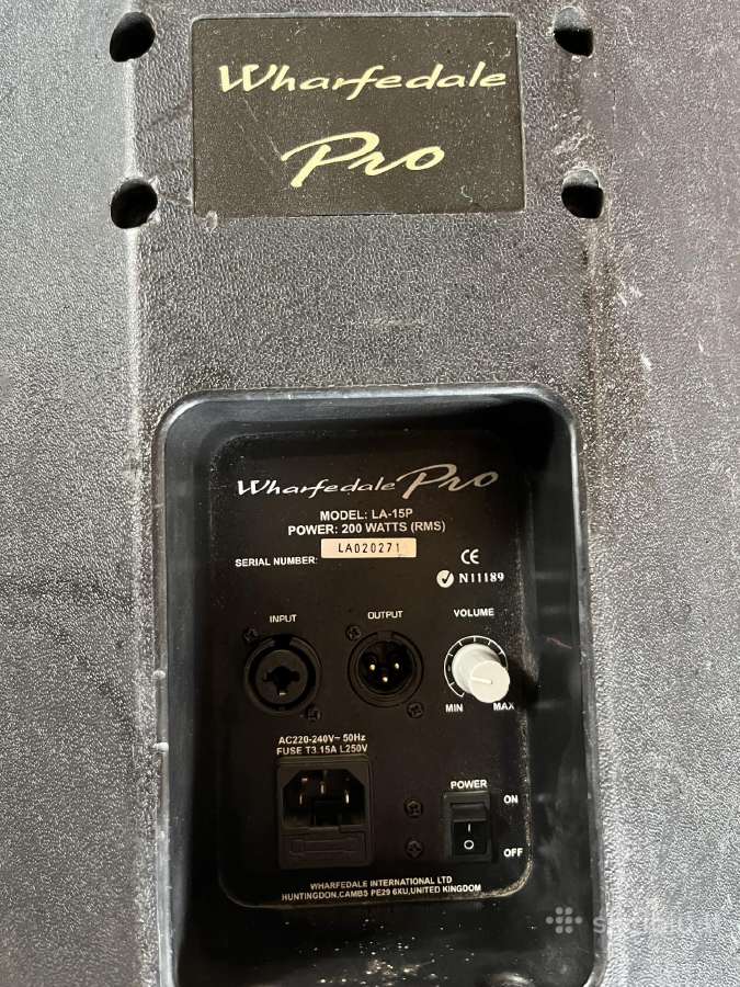 Wharfedale Pro La-15p (200w Rms) - nuotraukos Nr. 4