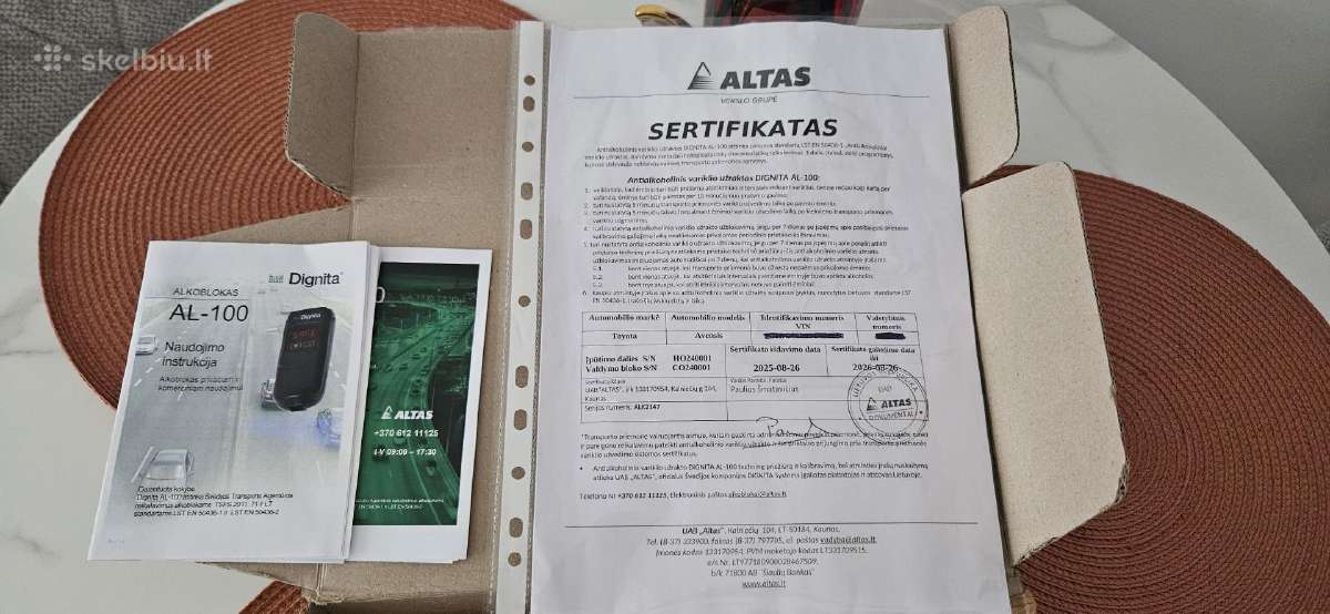 Alkoblokas Dignita AL-100 - nuotraukos Nr. 2