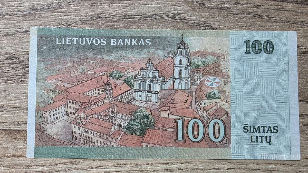 2007 metų 100 litų - nuotraukos Nr. 2