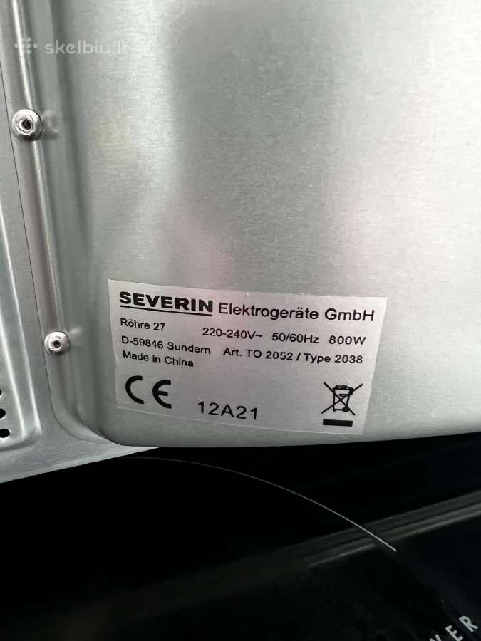 Severin mini orkaitele - nuotraukos Nr. 4