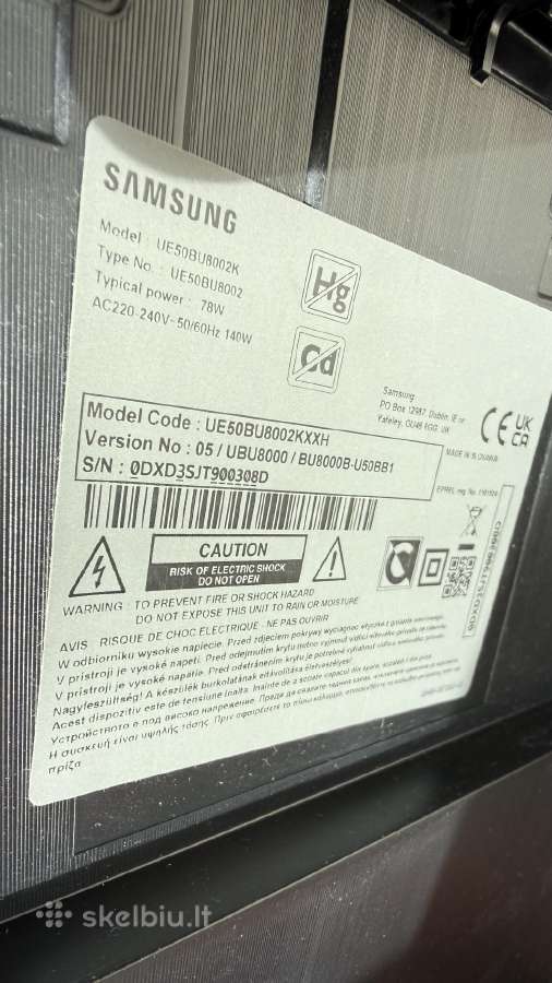 Samsung 50colių 4k televizorius - nuotraukos Nr. 3
