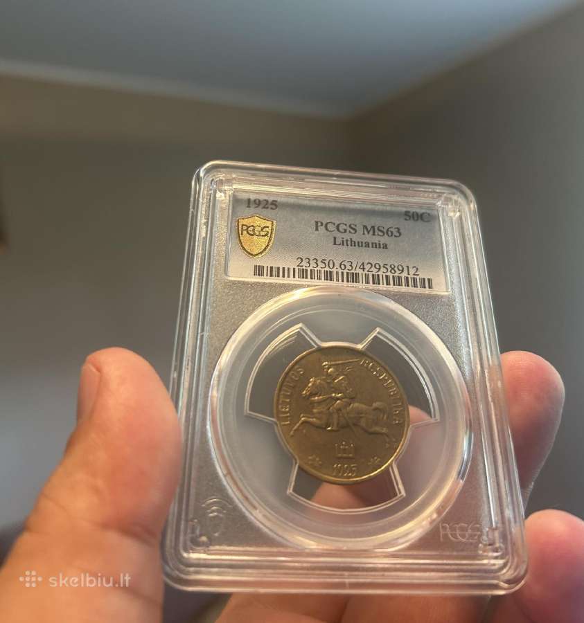 50 centų 1922m Pcgs 63 - nuotraukos Nr. 2