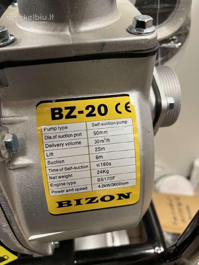 Benzininis vandens siurblys Bz-20 ir Bz-30 - nuotraukos Nr. 4