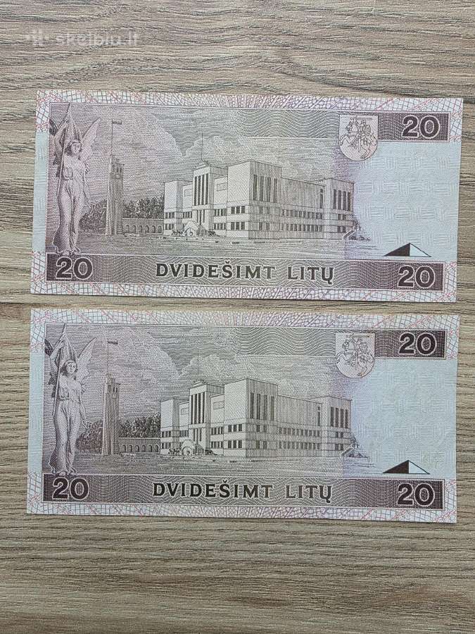 1993 metų 20 litų - nuotraukos Nr. 2