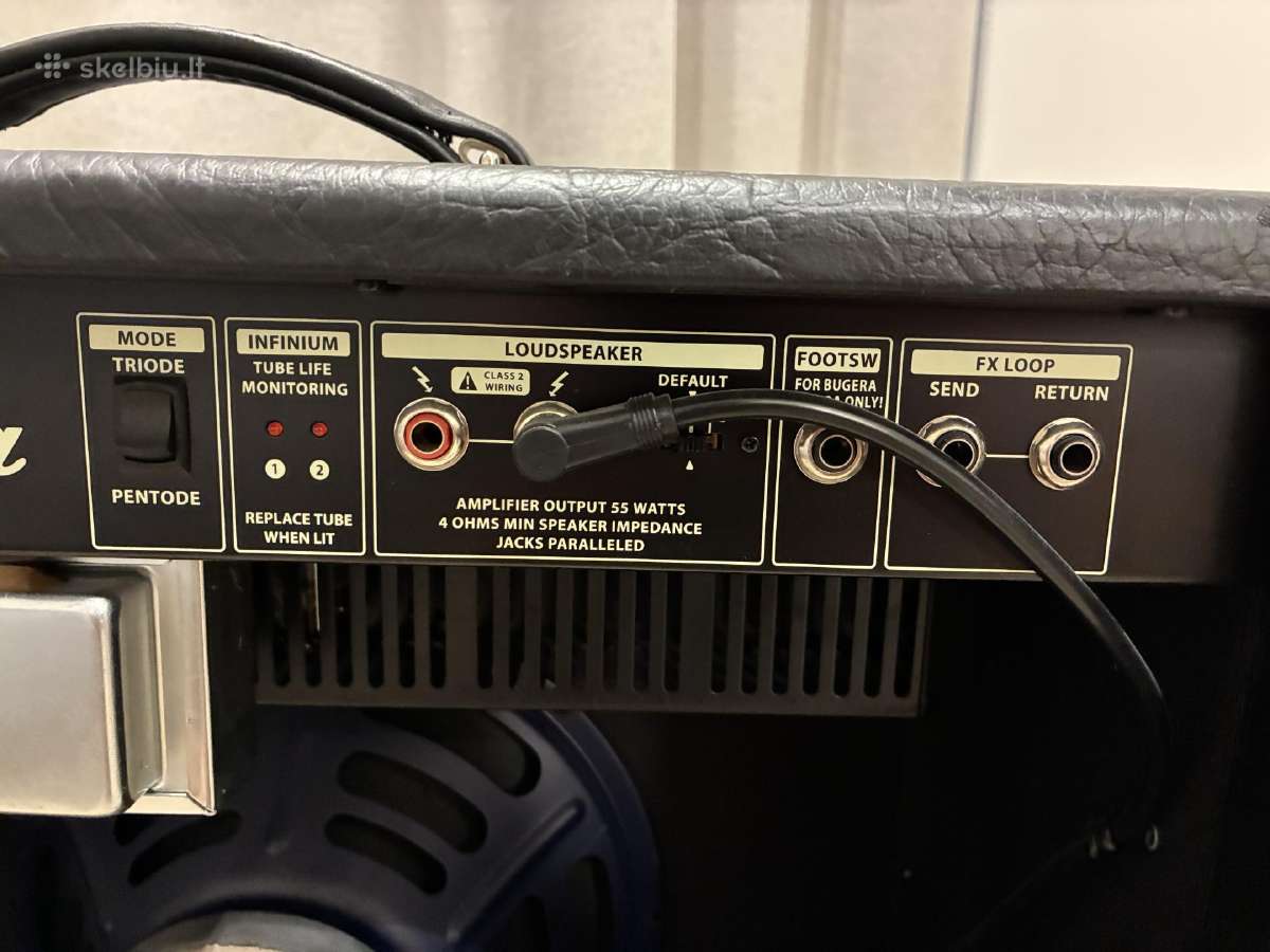 Bugera V55 Infinium – 55w lempinis gitaros kubas - nuotraukos Nr. 9