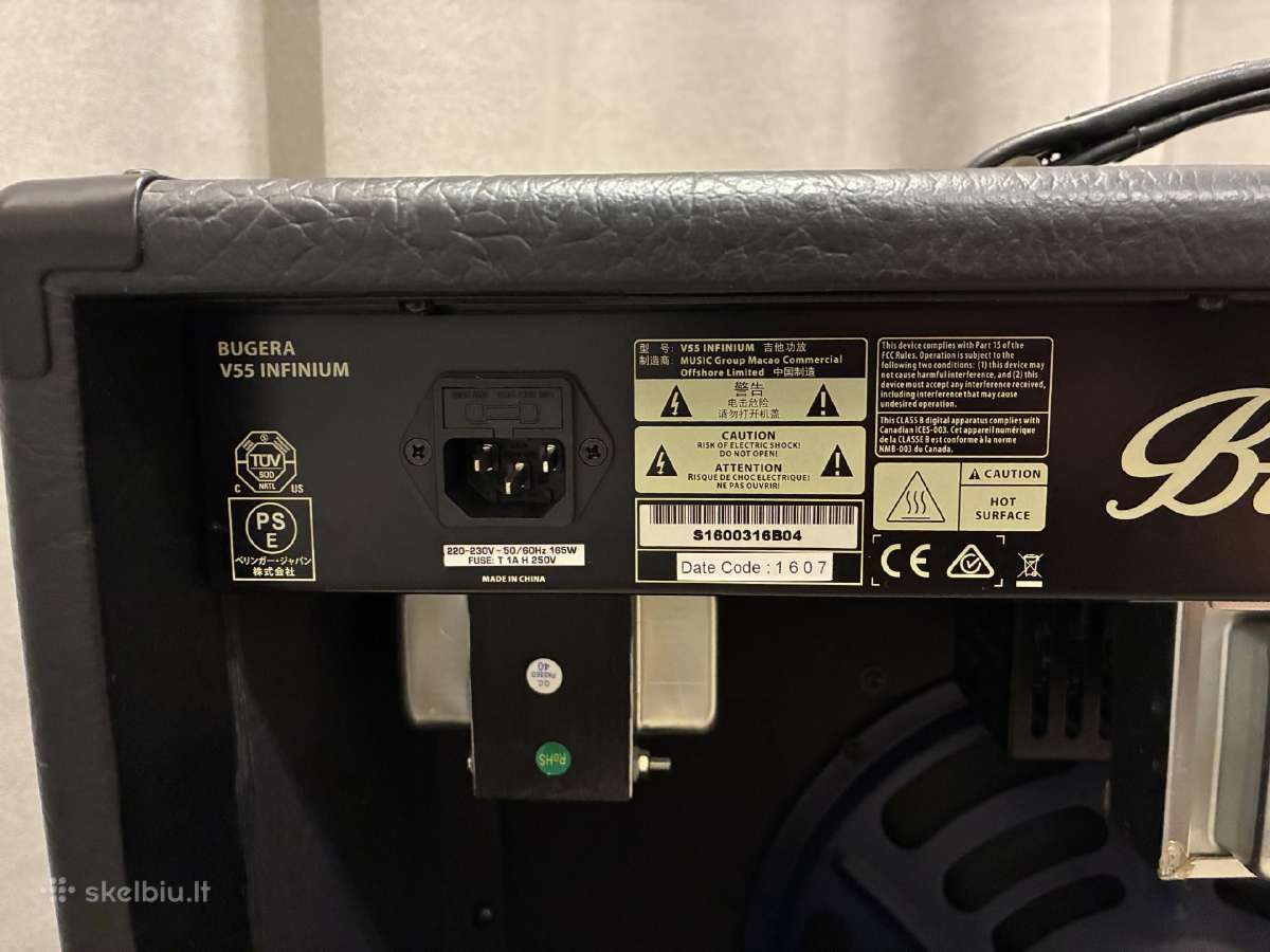 Bugera V55 Infinium – 55w lempinis gitaros kubas - nuotraukos Nr. 10