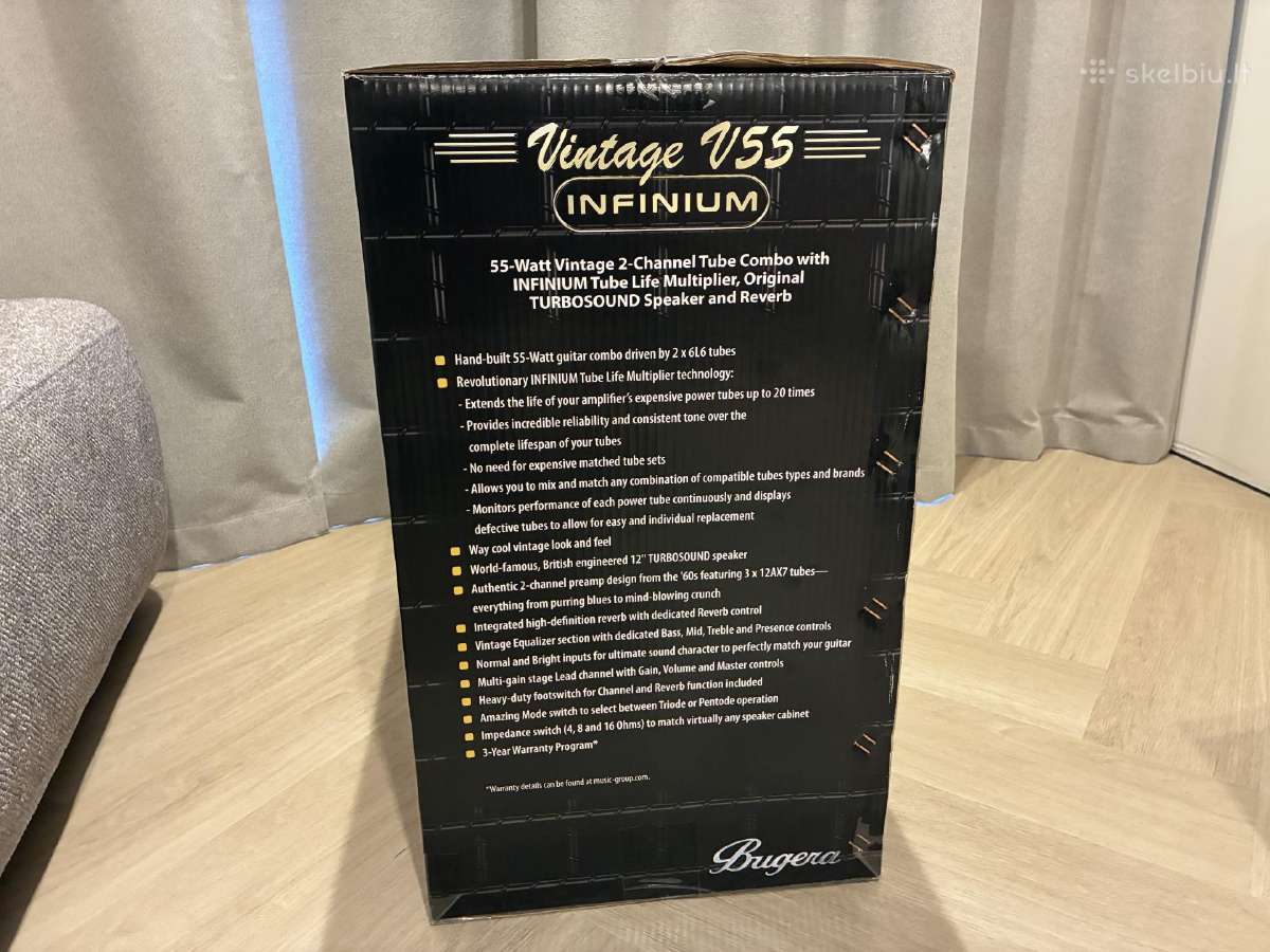 Bugera V55 Infinium – 55w lempinis gitaros kubas - nuotraukos Nr. 13