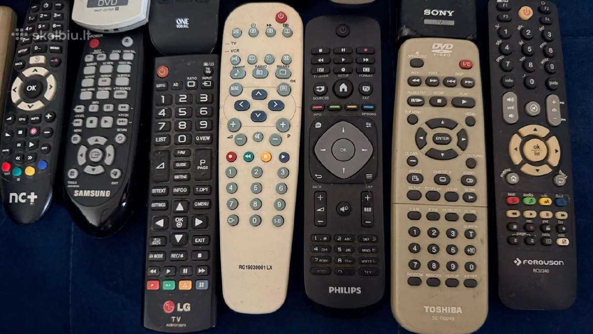 16 vnt. TV / Dvd nuotolinio valdymo pultelių - nuotraukos Nr. 3