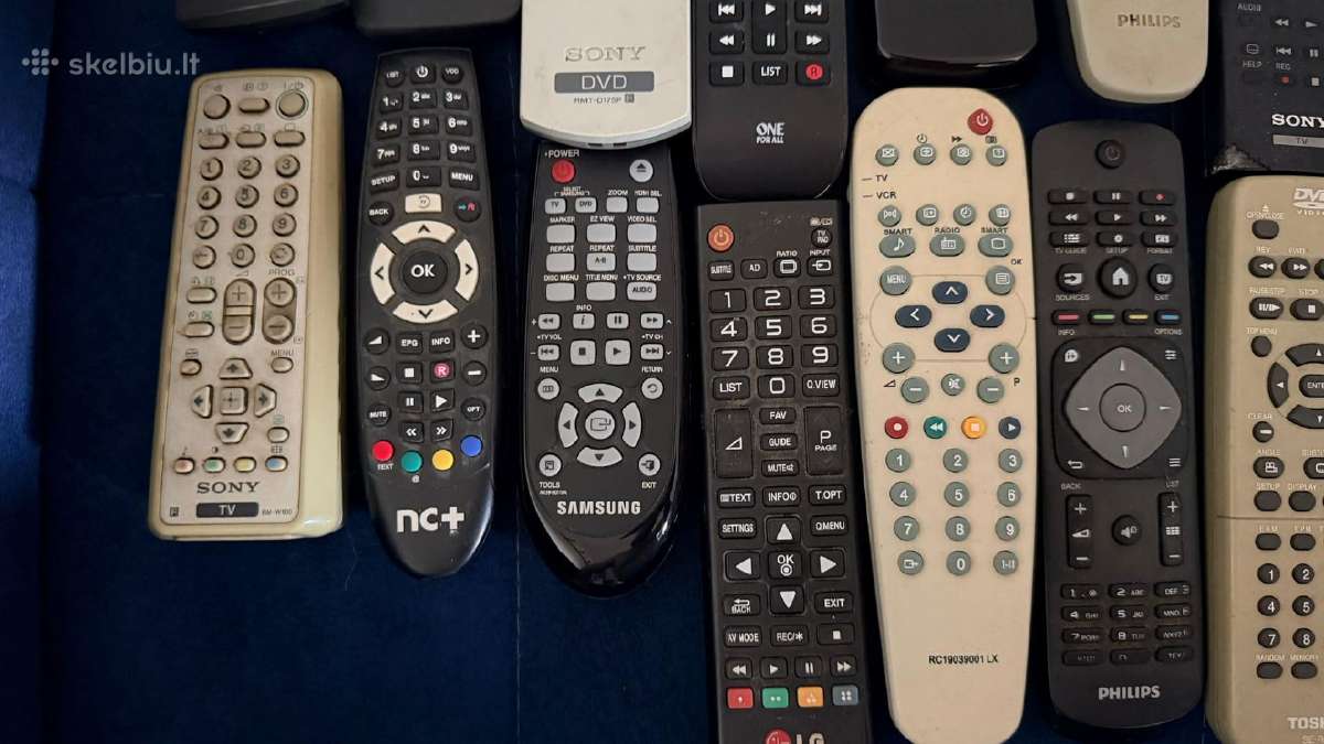 16 vnt. TV / Dvd nuotolinio valdymo pultelių - nuotraukos Nr. 4
