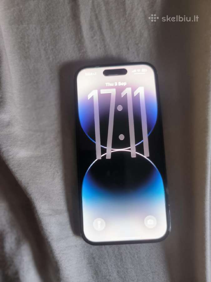 iPhone 14 pro su dekliuku ir stikliuku - nuotraukos Nr. 2