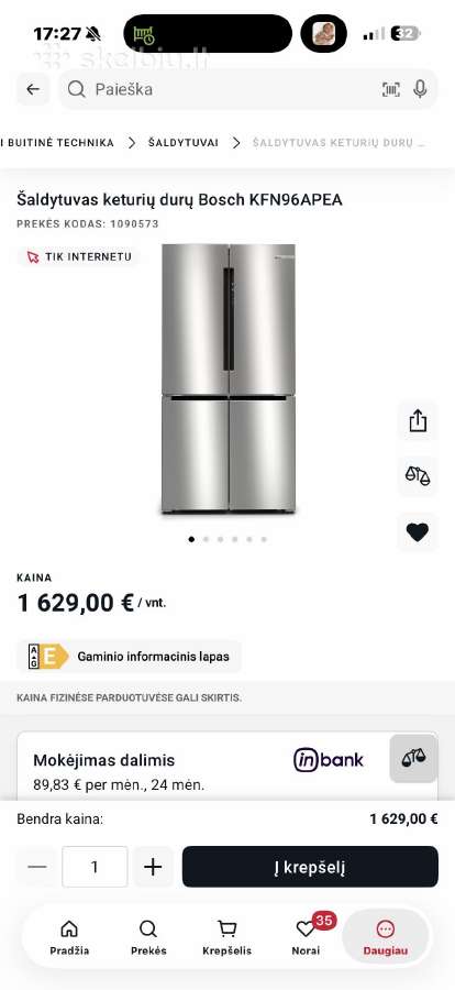 Saldytuvas Bosch - nuotraukos Nr. 2
