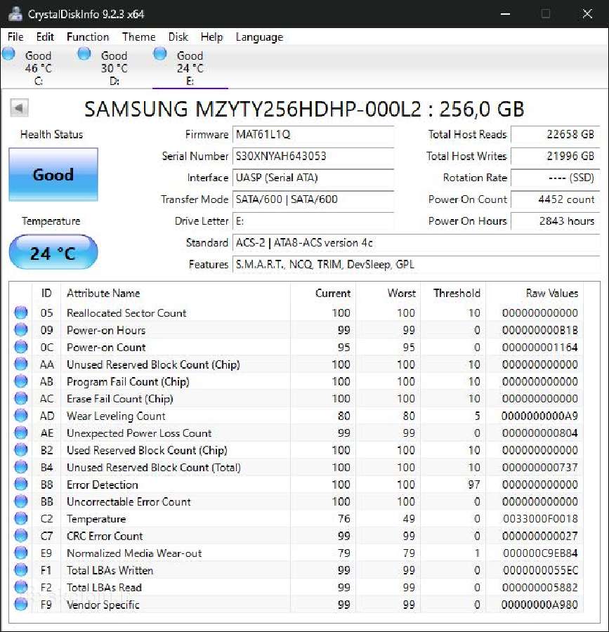 Samsung 256gb SSD - nuotraukos Nr. 3