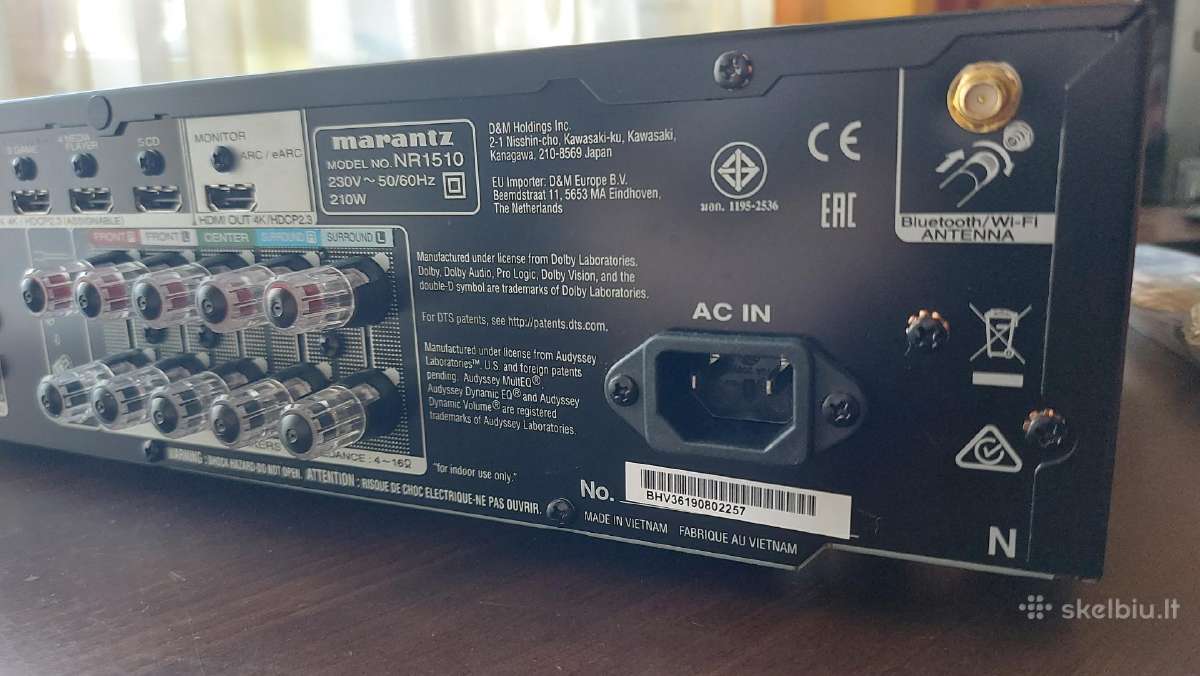 AV network resiveris Marantz Nr1510 - nuotraukos Nr. 3