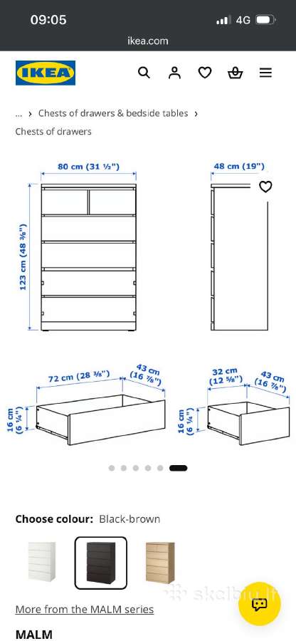 Ikea komoda - nuotraukos Nr. 6