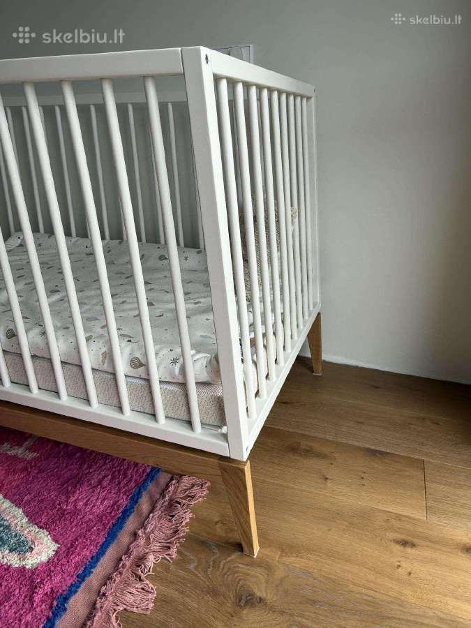 Leander Luna ąžuolinė lovytė ir Lonas čiužinukas - nuotraukos Nr. 5