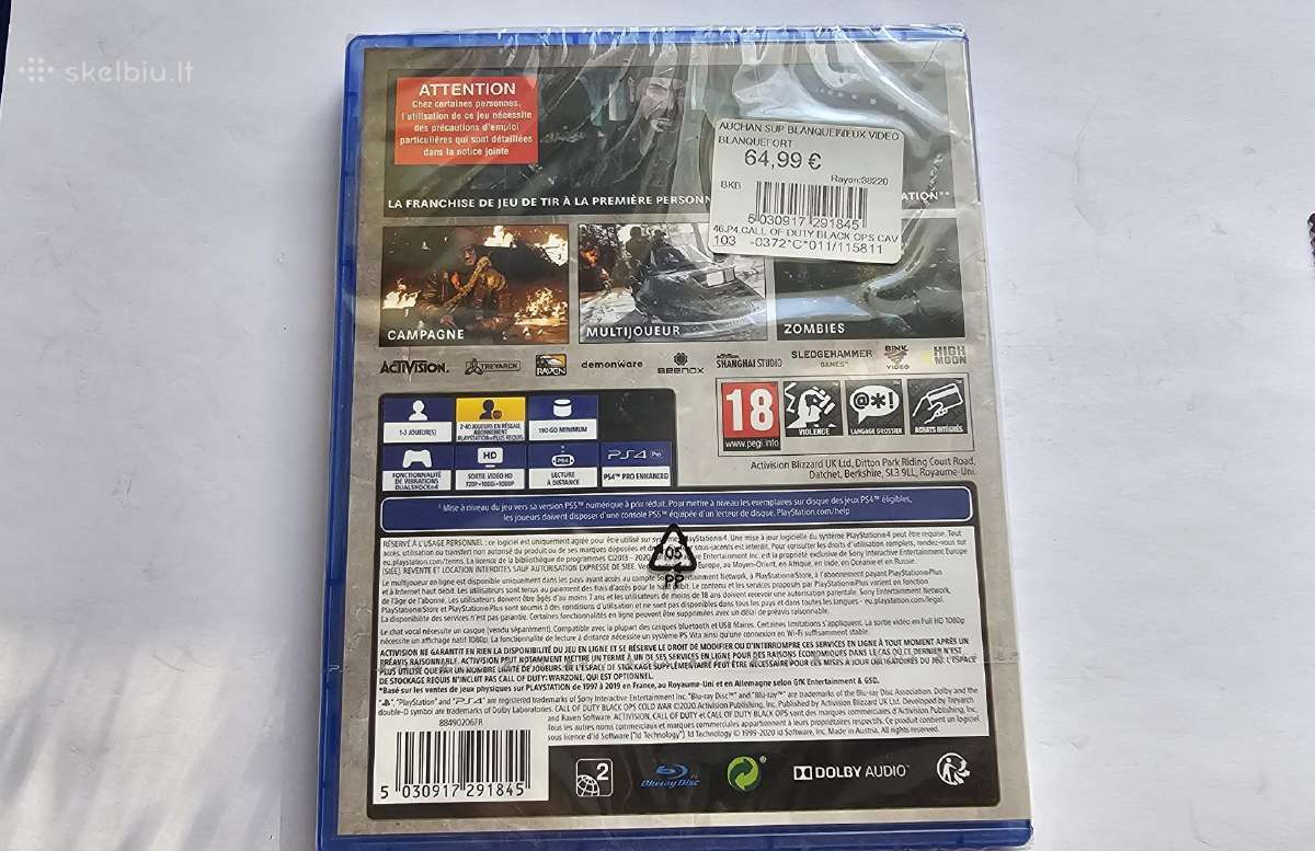 Sony Ps4 Call of Duty Cold War - naujas - nuotraukos Nr. 2
