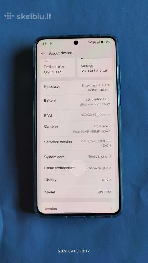 Oneplus 13 16/512gb arba keičiu. - nuotraukos Nr. 6
