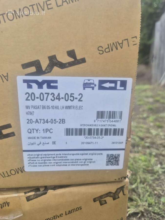 VW passat b6 lempos priekines abi - nuotraukos Nr. 5