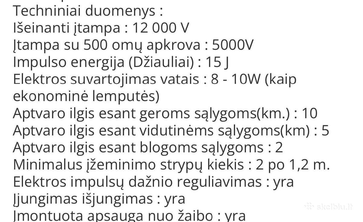 Elektrinis piemuo nuo vilkų,šernų,briežių, stirnų - nuotraukos Nr. 6