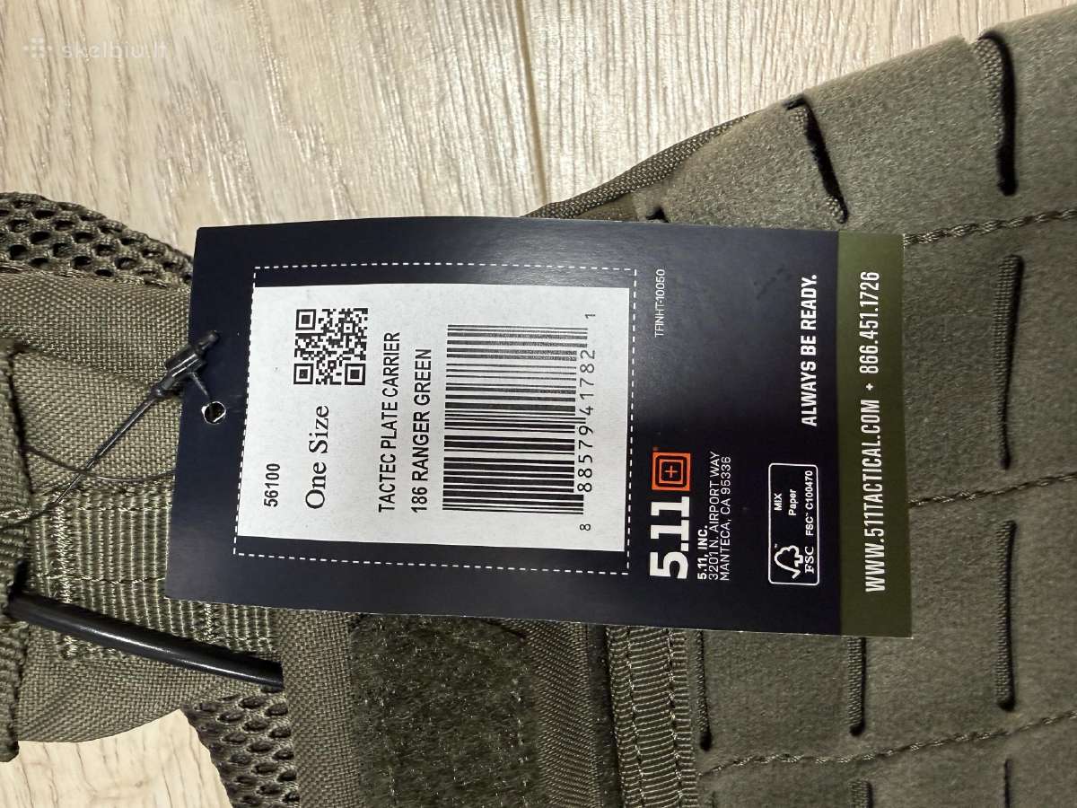 5.11 Tactical Tactec plate carrier ranger green - nuotraukos Nr. 5