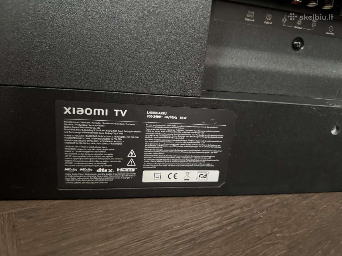 Xiaomi 43 4k Smart TV – L43m8-a2eu - nuotraukos Nr. 2