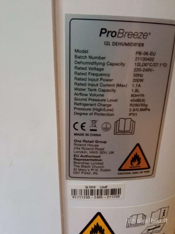 Drėgmės surinkėjas Pro Breeze Pb-06-eu - nuotraukos Nr. 4