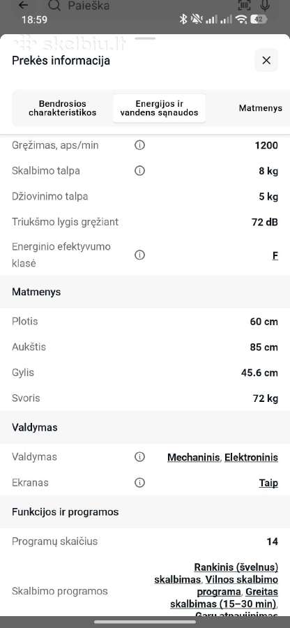 Skalbyklė - džiovyklė Samsung - nuotraukos Nr. 8