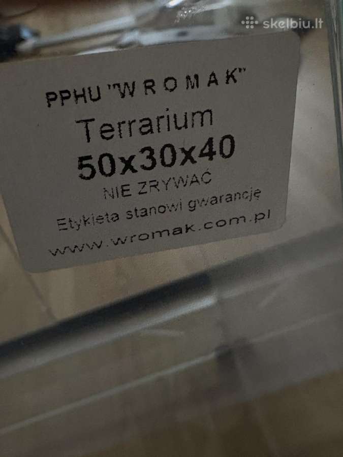 Stiklinis terariumas - nuotraukos Nr. 4