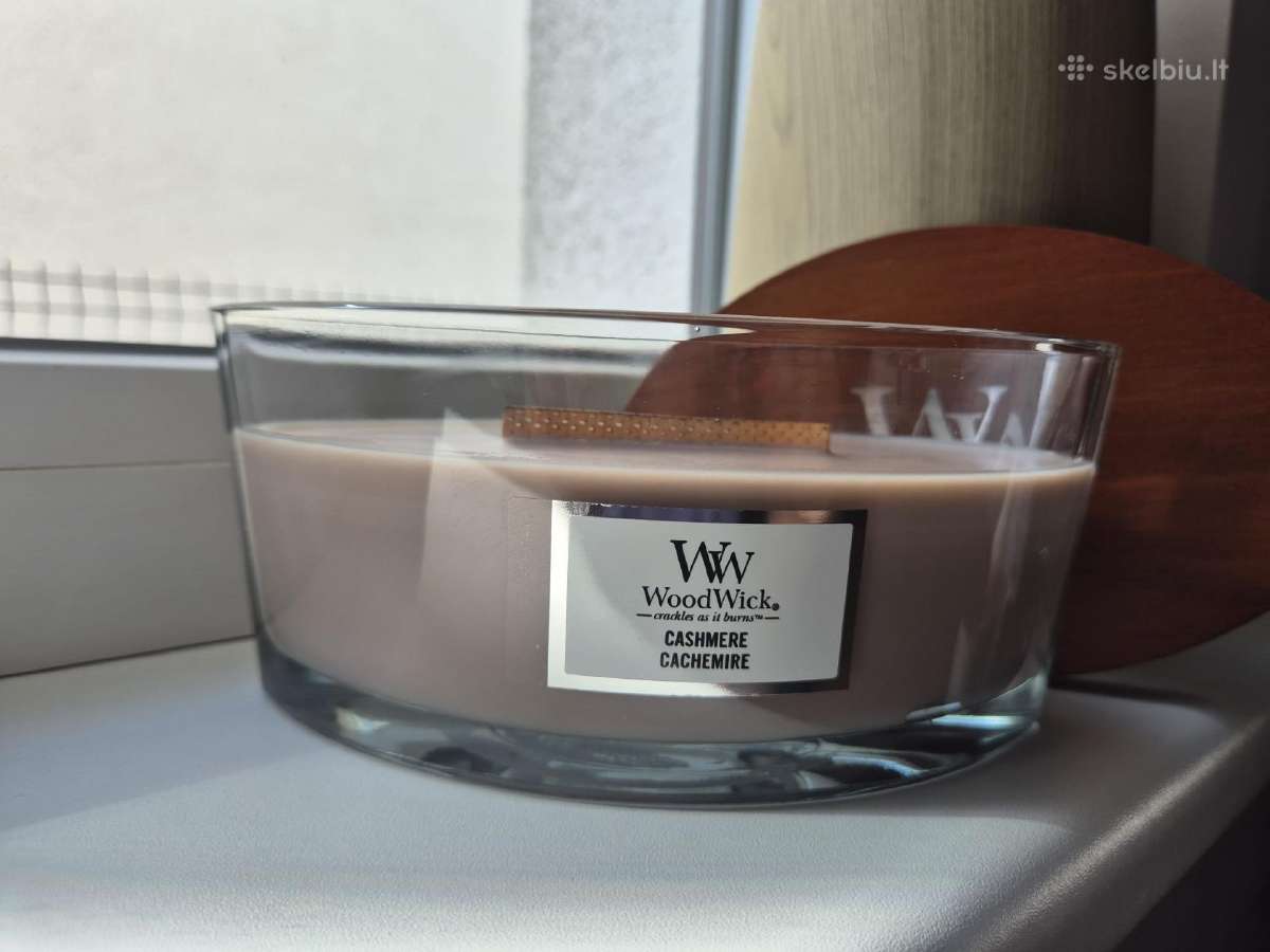 Woodwick Cashmere žvakė - nuotraukos Nr. 3