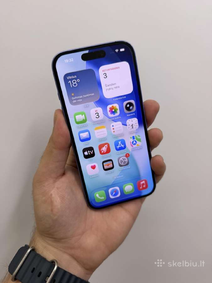 iPhone 16 128 GB, 90% - nuotraukos Nr. 3