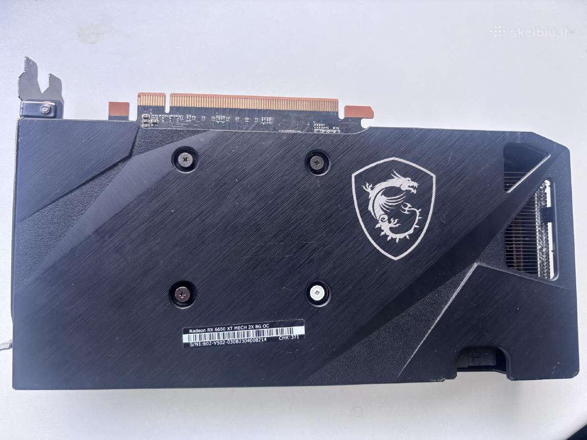 Msi Radeon rx 6650xt mech 2x 8 GB - nuotraukos Nr. 4