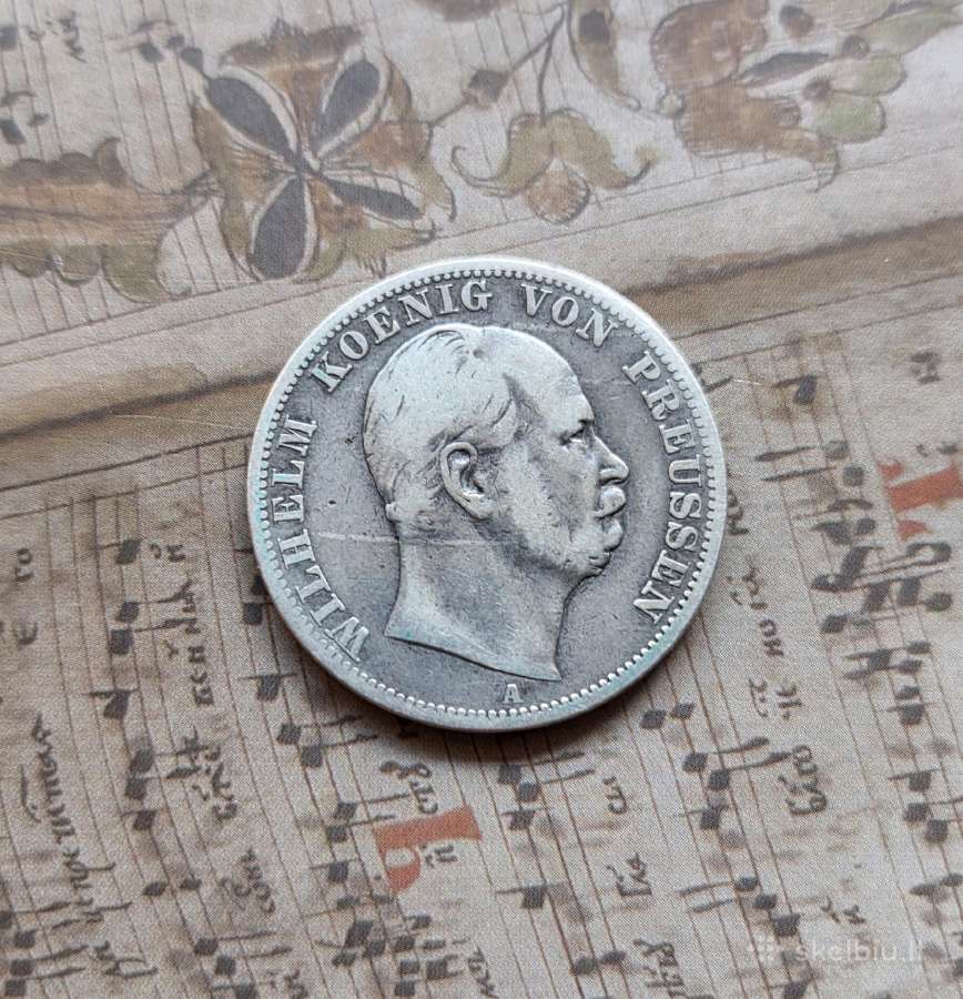 1 taleris 1871 Vokietija Prūsija - nuotraukos Nr. 3