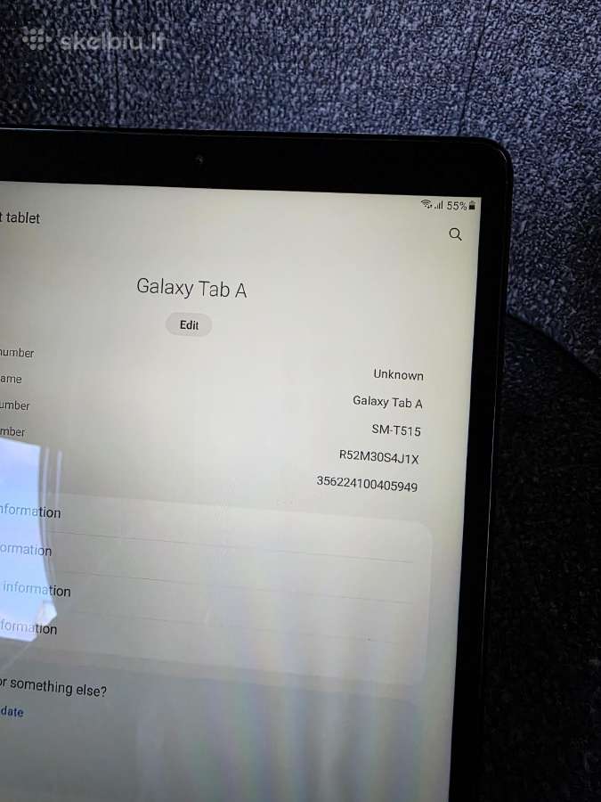 Samsung galaxy tab A 4G 2019 - nuotraukos Nr. 8