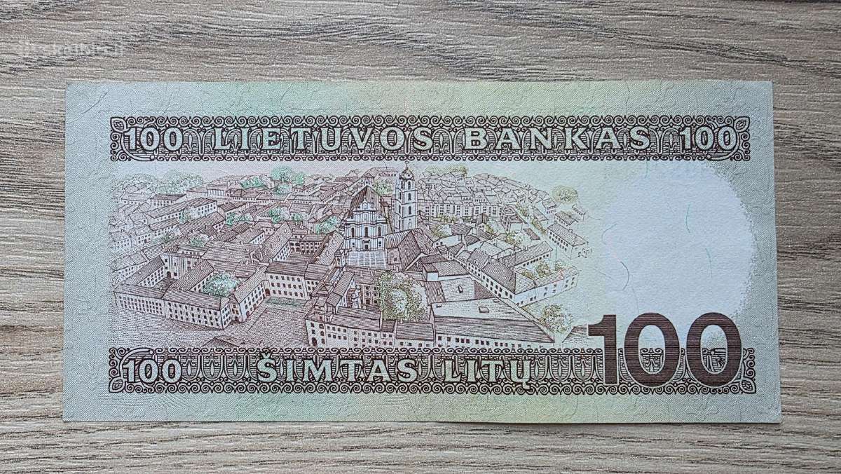 1991 metų 100 litų - nuotraukos Nr. 2